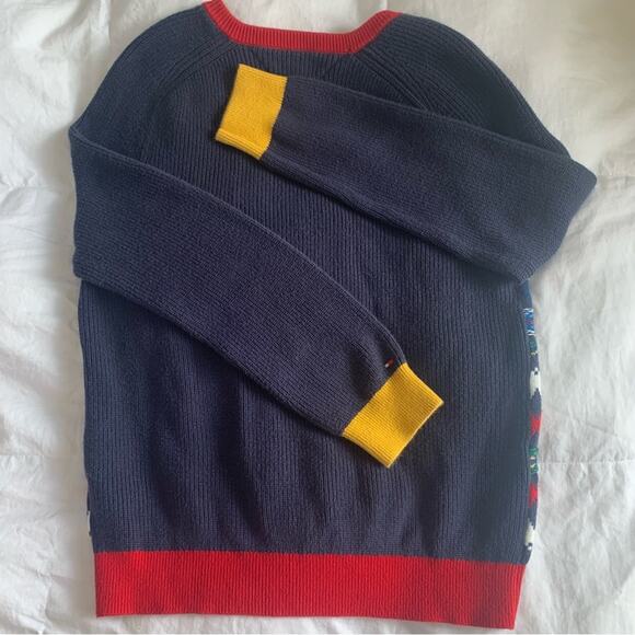 Tommy Hilfiger | FAIRISLE VARSITY | Kids Holiday Cotton Sweater - Picture 10 of 16